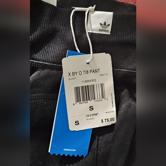 Adidas XbyO black 7/8 pants, new with tags - Picture 2 of 2